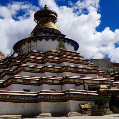 Pelkhor Chöre Kloster. Hier die Mega Stupa