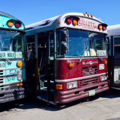 Der " Chicken Bus " ein tolles Teil zum Reisen