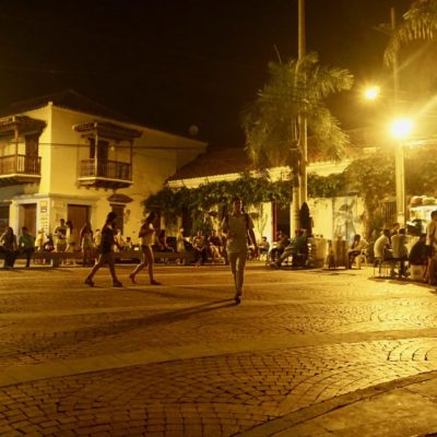 Unser täglich Gang am Abend zum " Plaza de la Trinidad "
