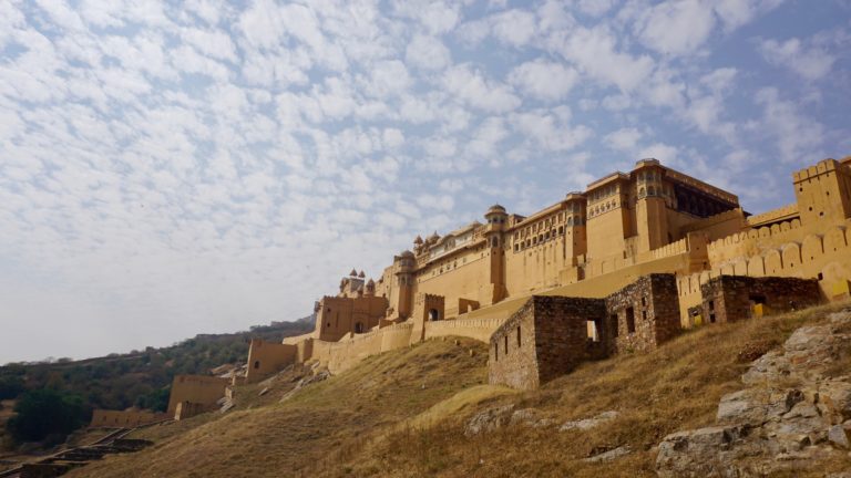 Jal Mahal ( Lake Palace ), Amber Fort und Jaighar Fort in Jaipur